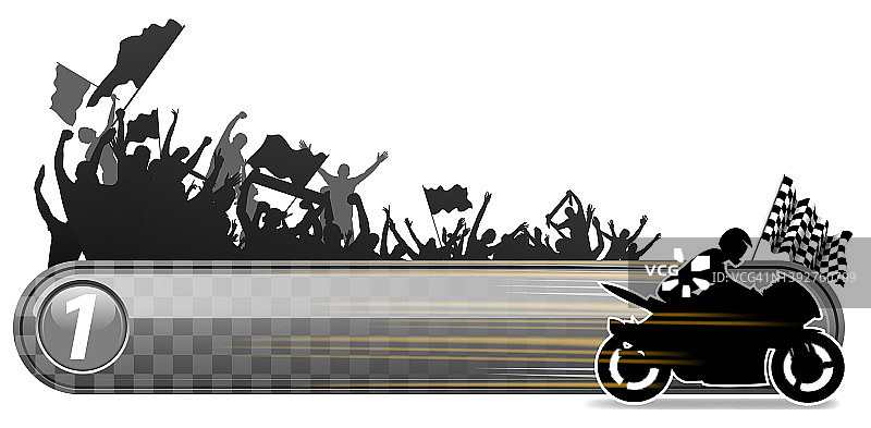 摩托车赛车横幅图片素材
