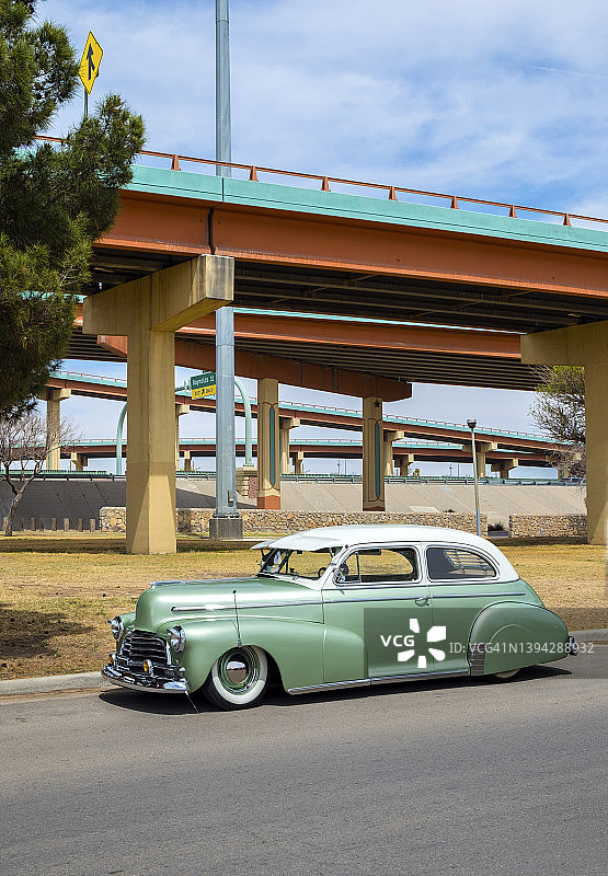 经典汽车，林肯公园，埃尔帕索，得克萨斯州图片素材