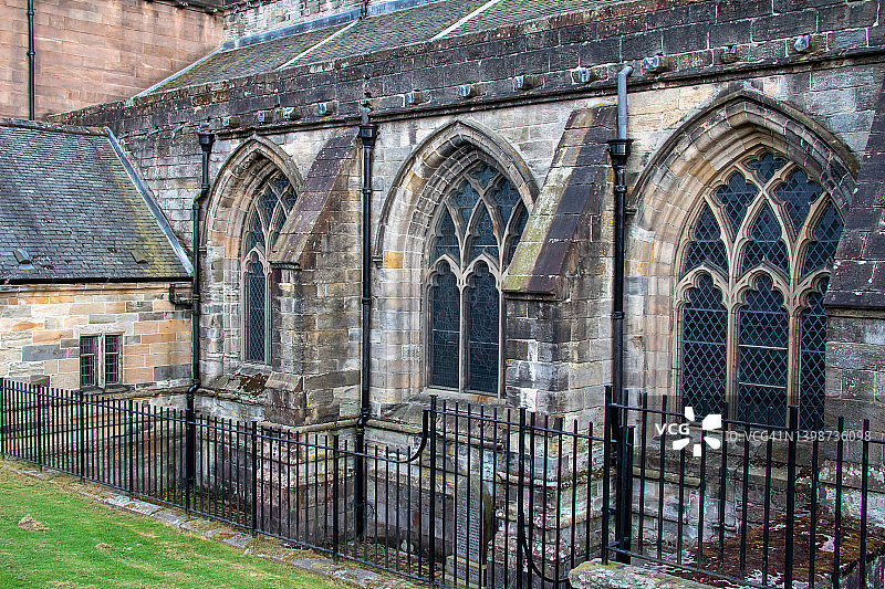 苏格兰斯特林圣粗鲁教堂的外部视图图片素材