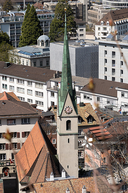 瑞士丘尔的圣雷古拉教堂图片素材