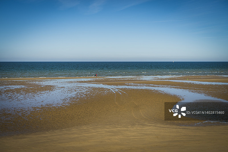 法国诺曼底海岸的诺曼底登陆日奥马哈海滩图片素材