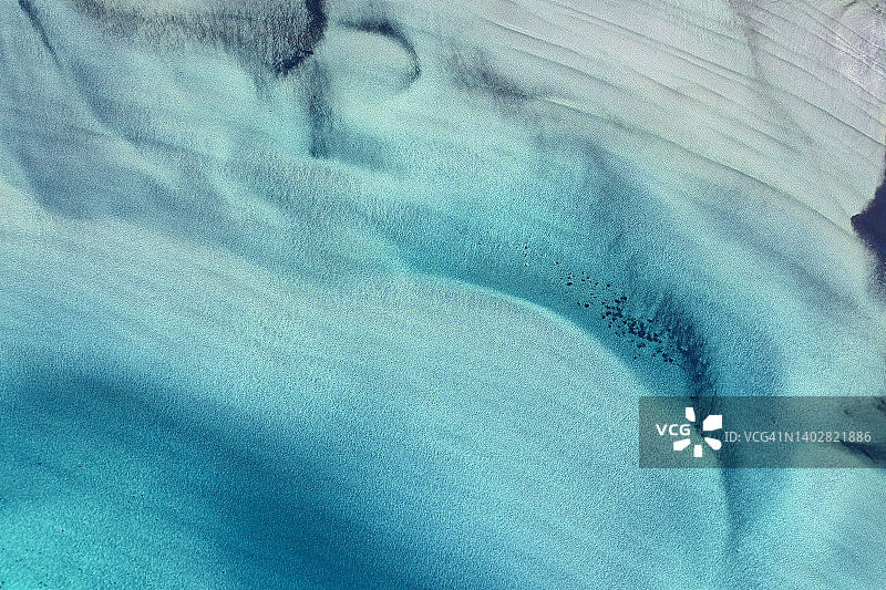 北极海的空中垂直视图，Senja，挪威图片素材