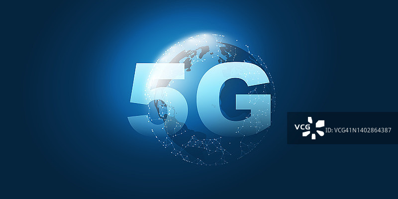 5G全球高速宽带移动网络图片素材