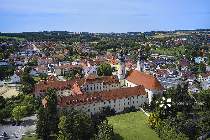 Fürstenzell下巴伐利亚的修道院(Furstenzell, Fuerstenzell)图片素材