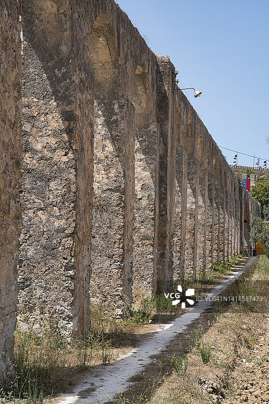 葡萄牙奥比多斯的城墙图片素材