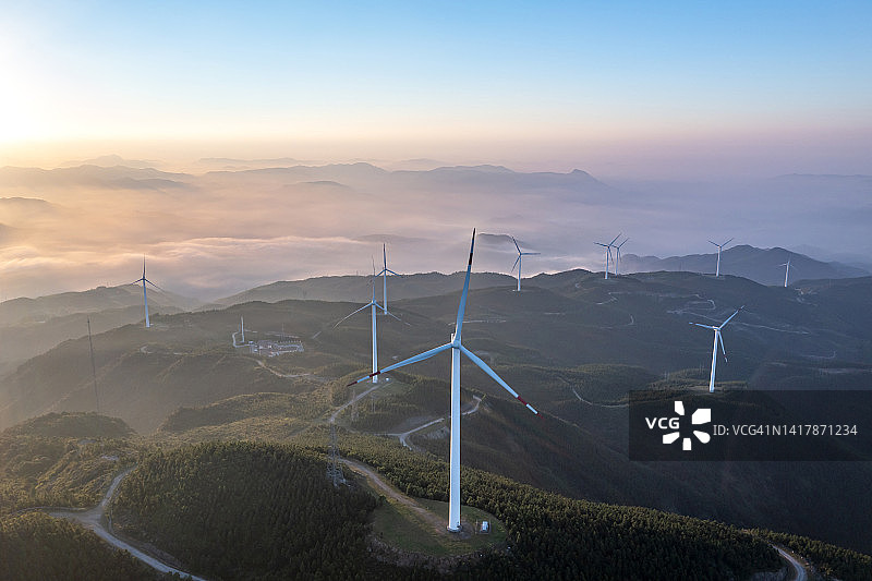 清洁能源风电场图片素材