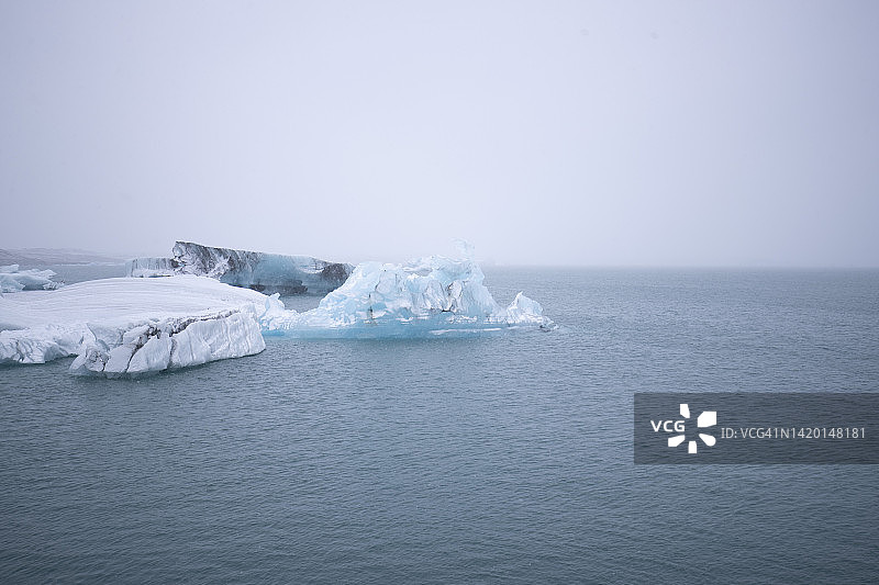 Jokulsarlon冰川湖。ISL图片素材