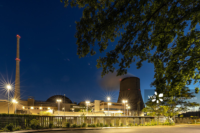 埃姆斯兰核电站(下萨克森州，德国)图片素材