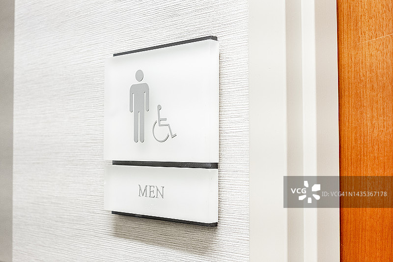 男人的厕所标志图片素材
