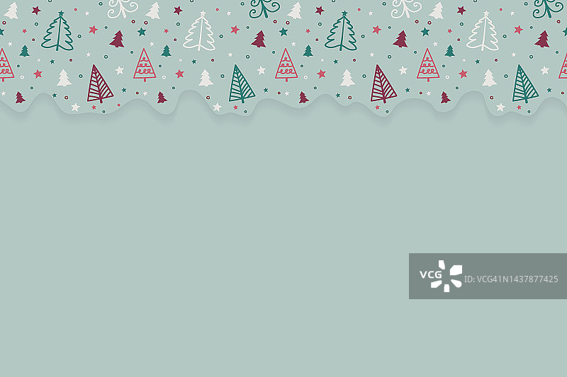 背景设计与圣诞树。向量图片素材