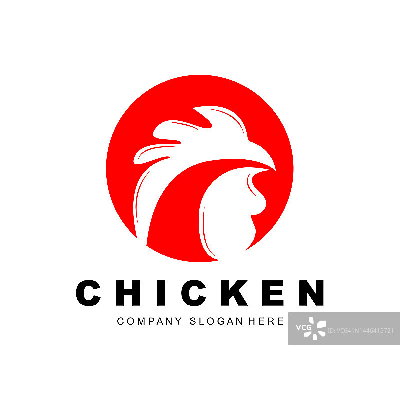 鸡标志，农场动物矢量，鸡场设计，炸鸡餐厅，咖啡馆图片素材