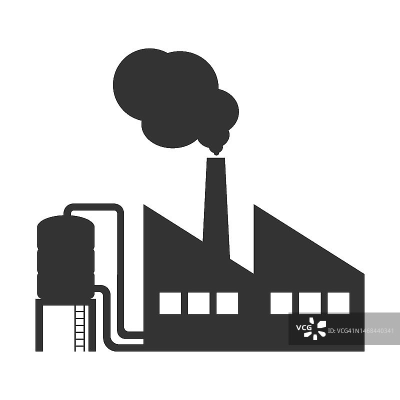 工业工厂矢量图标图片素材