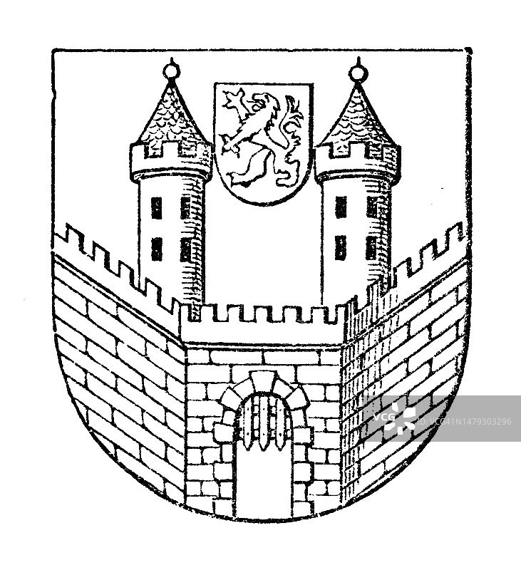Coat of arms of Weißenfels图片素材