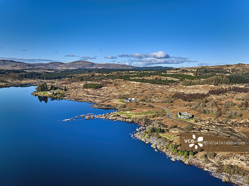 苏格兰加洛韦森林国家公园的Doon湖图片素材