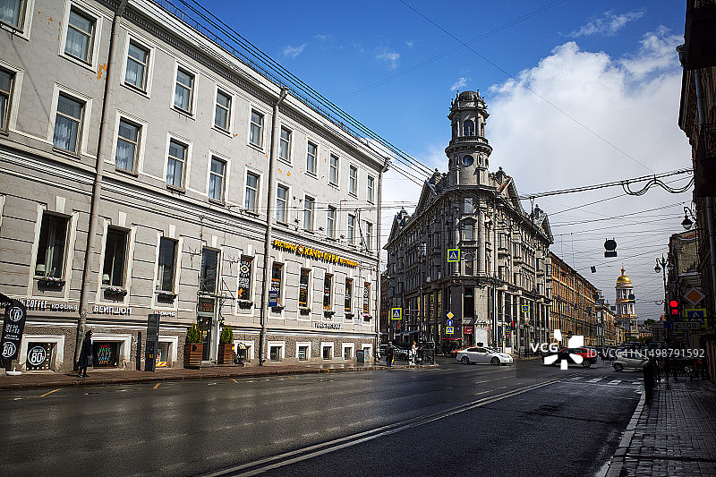 圣彼得堡的街道图片素材