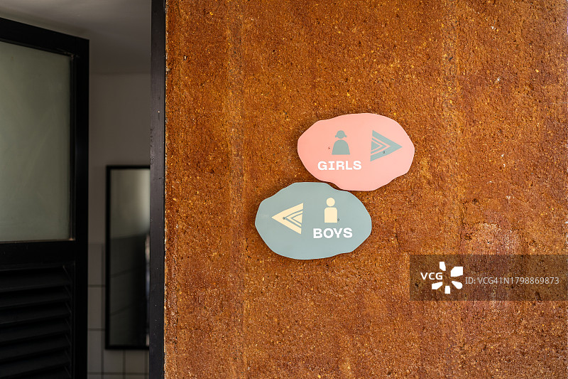 厕所标志或休息室标志图片素材