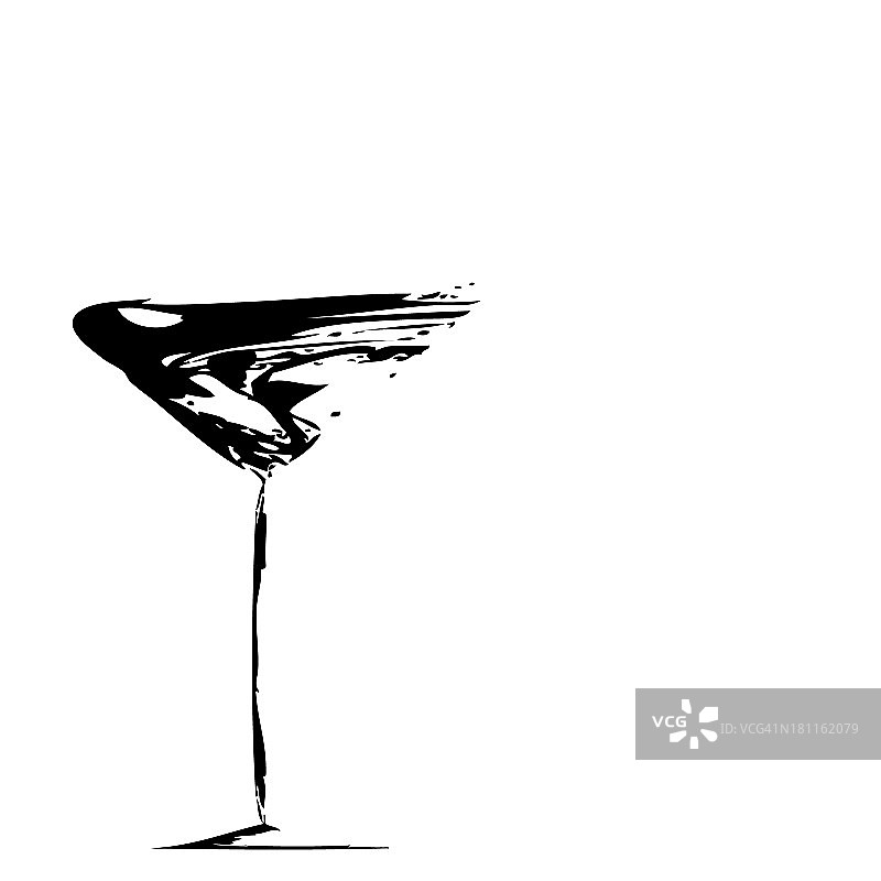 程式化的酒杯图片素材