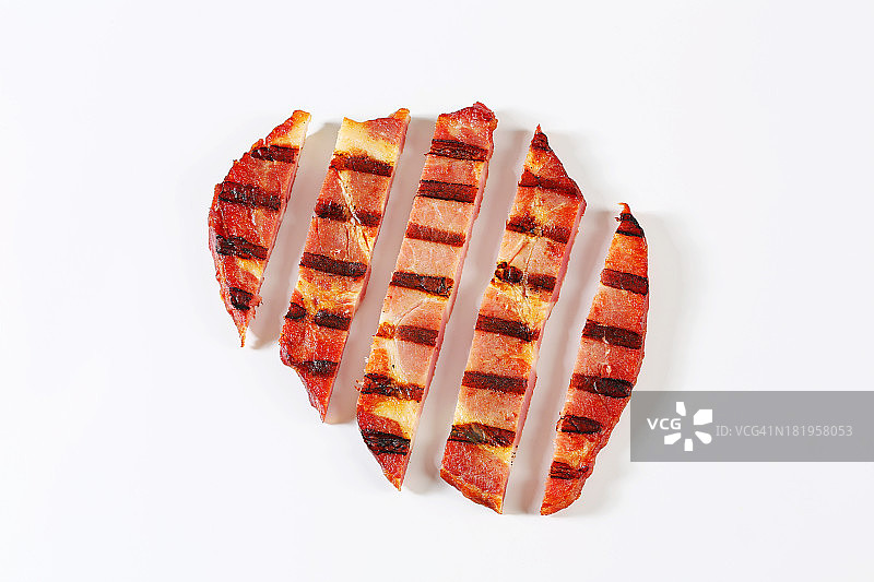 烤猪肉的条纹图片素材
