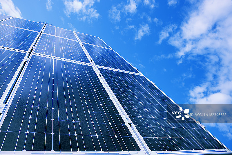 太阳能电池板-绿色能源图片素材
