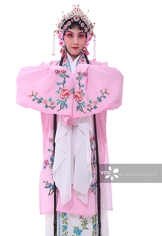 一位中国传统戏曲演员图片素材