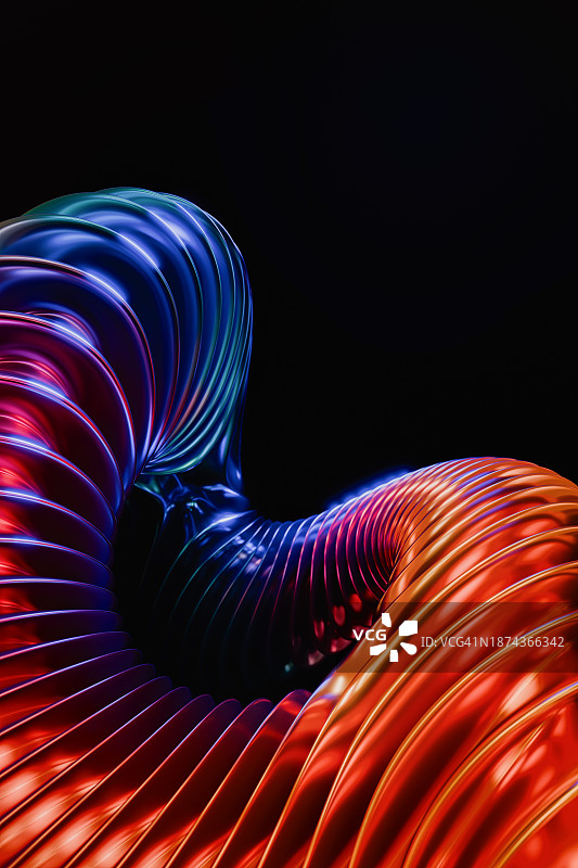 充满活力的彩色抽象螺旋图案抽象背景艺术图片素材