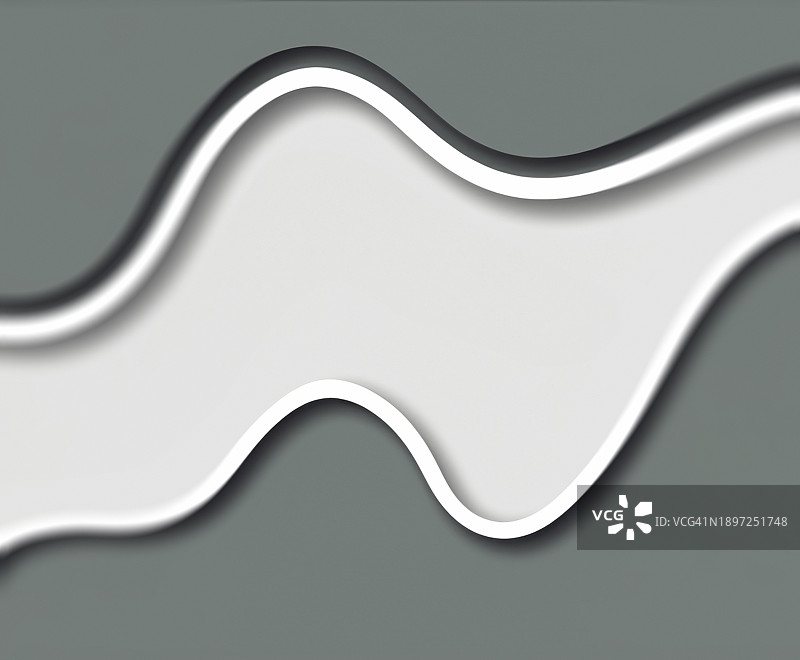抽象3d渲染空河溪，只有白色和灰色图片素材