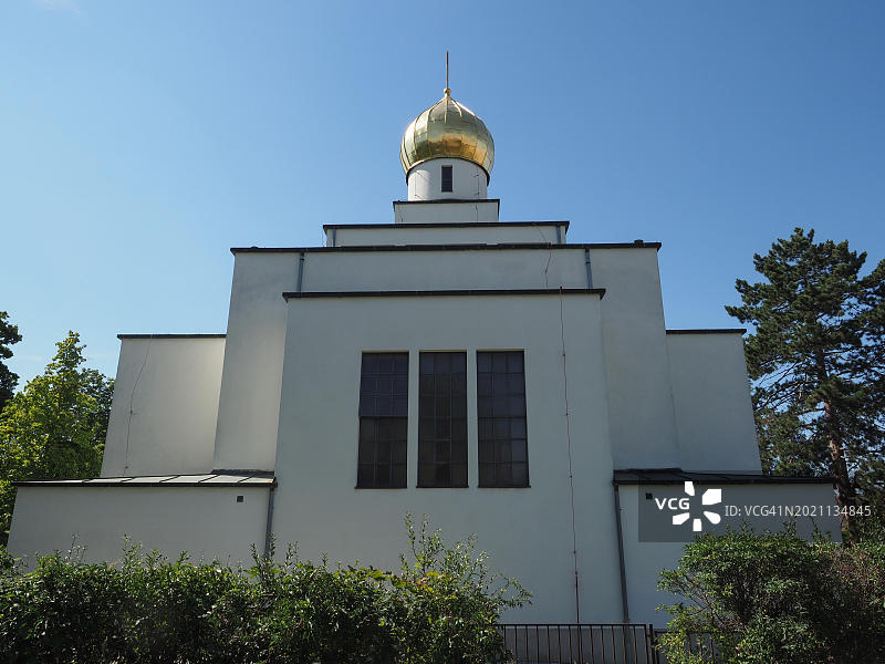 欧洲捷克共和国布尔诺的圣瓦茨拉夫东正教教堂图片素材