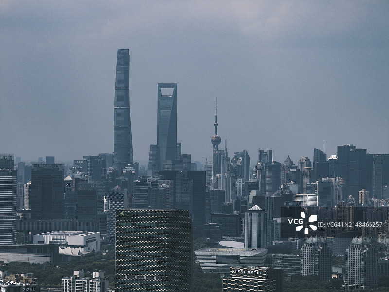 上海的天际线图片素材