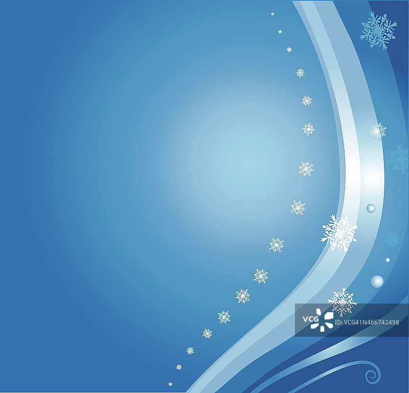 蓝色圣诞卡背景图片素材