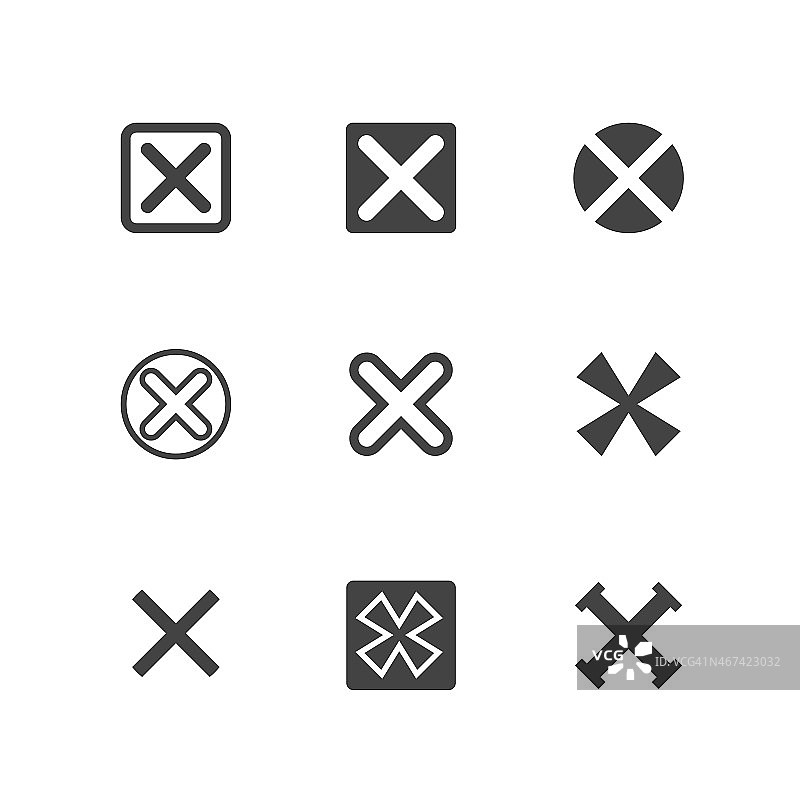 X符号，拒绝标记图标图片素材