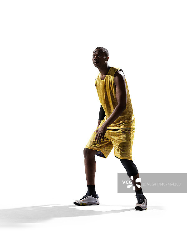 孤立的篮球运动员图片素材