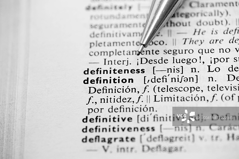 有“definition”一词的词典图片素材