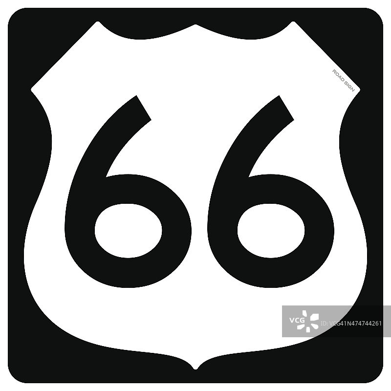 66号公路的象征图片素材