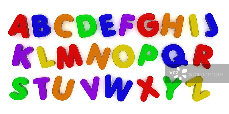 多色字母冰箱磁铁字母背景图片素材
