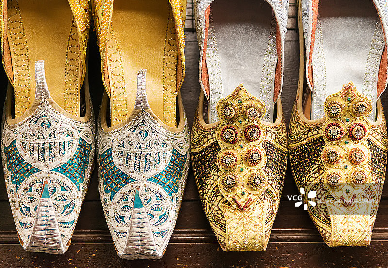 传统的阿拉伯凉鞋图片素材