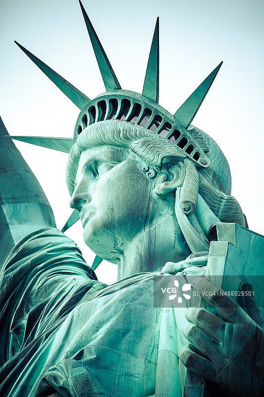 纽约的自由女神像图片素材
