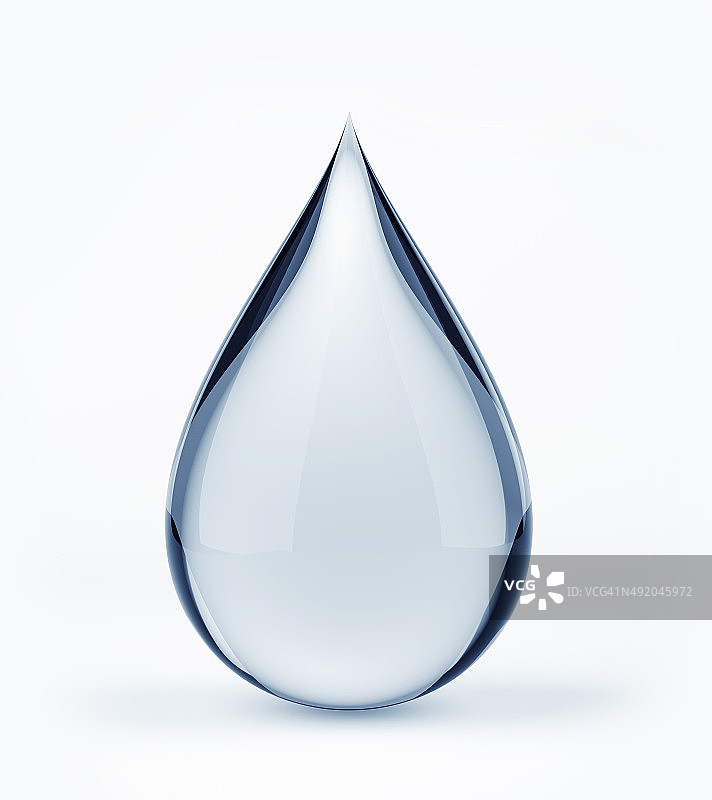 3D水滴在白色图片素材