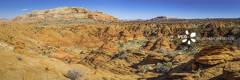 Paria峡谷朱砂悬崖荒野科罗拉多高原沙漠全景亚利桑那州图片素材