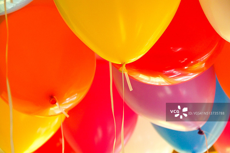 彩色气球组图片素材