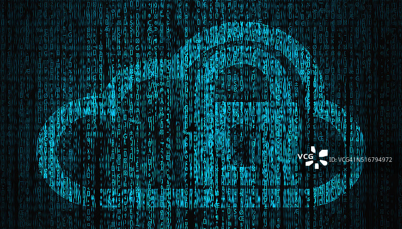 互联网安全概念有锁和云的象征图片素材