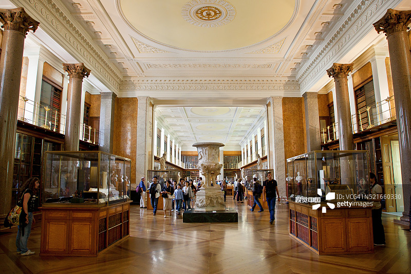 大英博物馆的国王图书馆图片素材