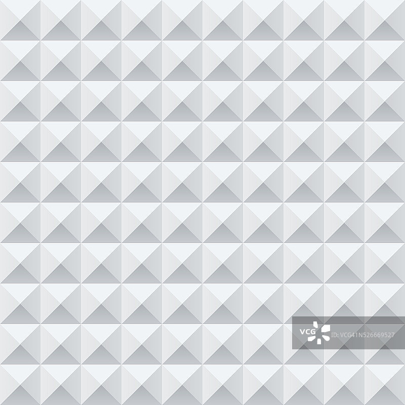 抽象的白灰色几何正方形无缝图案图片素材