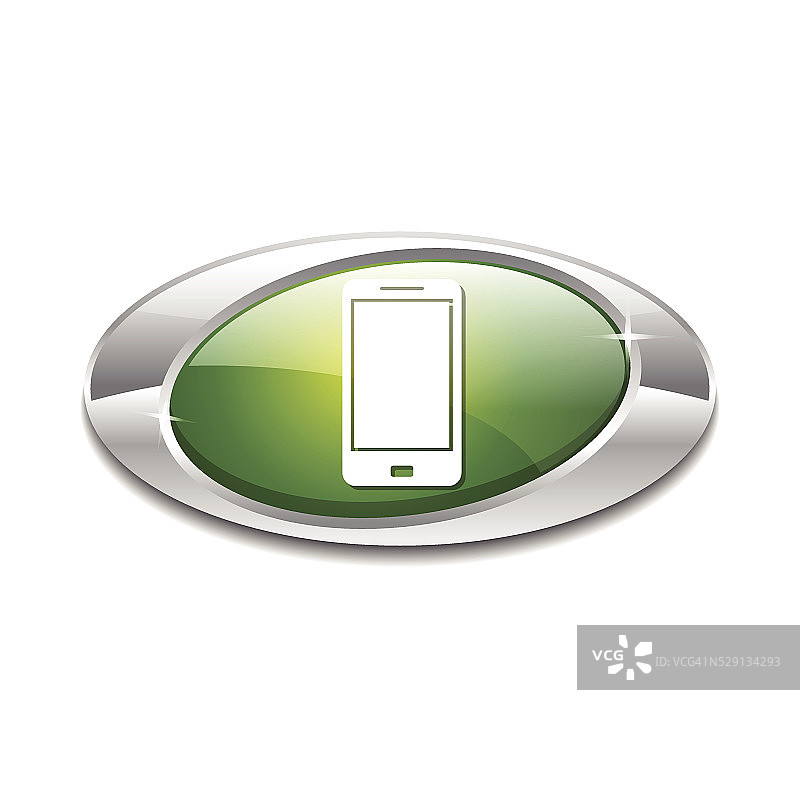 智能手机绿色矢量图标按钮图片素材