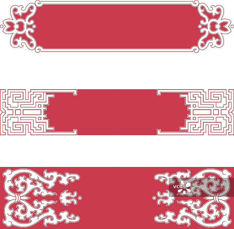 中国风格的框架和牌匾图片素材