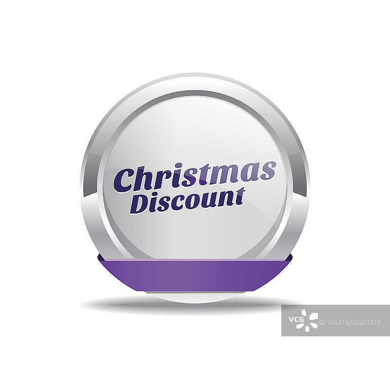 圣诞折扣紫色矢量图标按钮图片素材