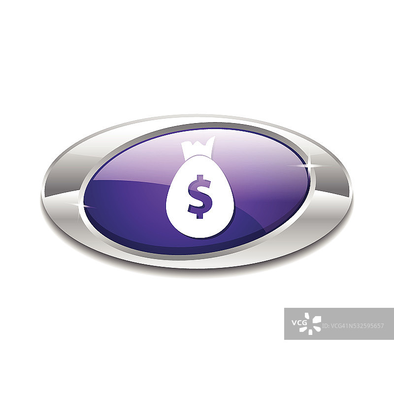 美元符号紫色矢量图标设计图片素材