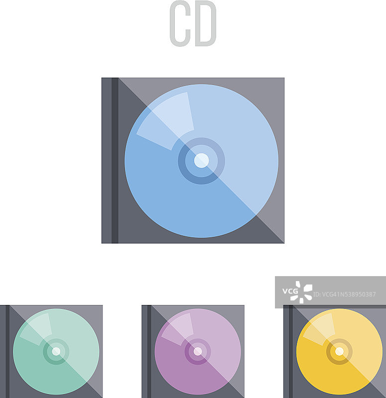 向量CD图标图片素材