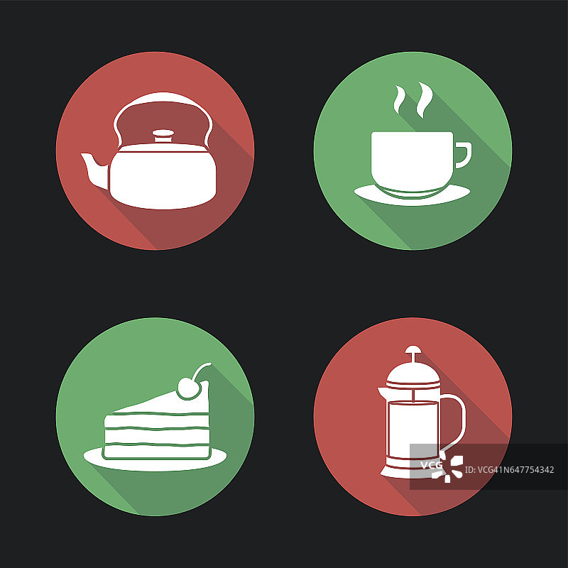 茶和咖啡的图标图片素材