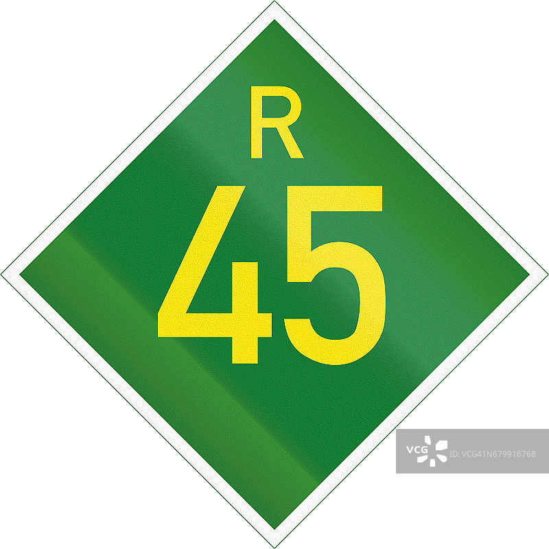 南非省道盾- R45图片素材