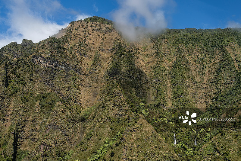 风景优美的山脉，考艾岛，夏威夷图片素材